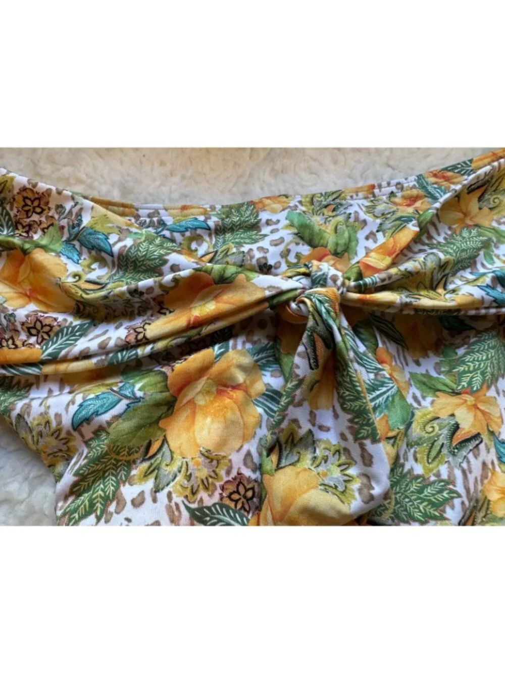 Aqua Blu Australia Womens Size 10 High-Waist Bikini Bottoms Dahlia Margot $85